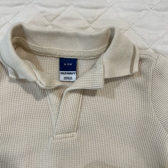 Old Navy | Collared Waffle Short Set | 0-3M - Picture 4 of 4